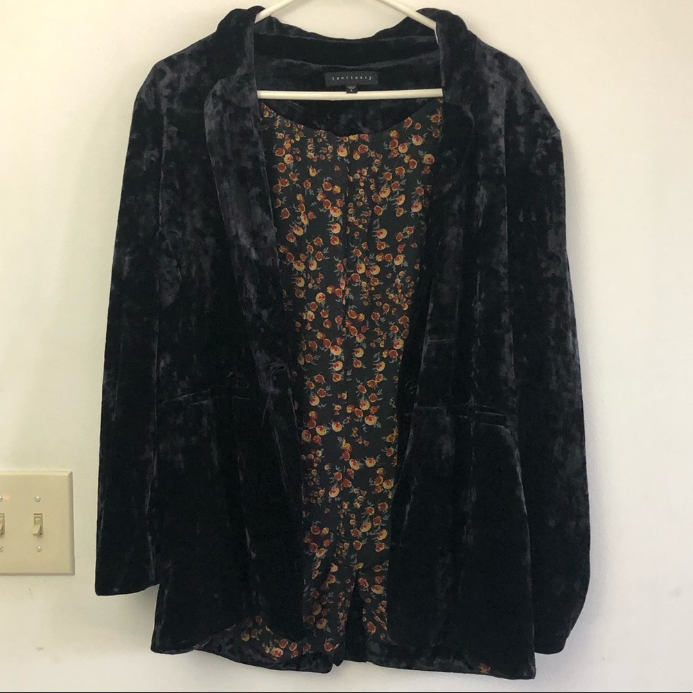 Stunning Black Velvet Sanctuary Jacket